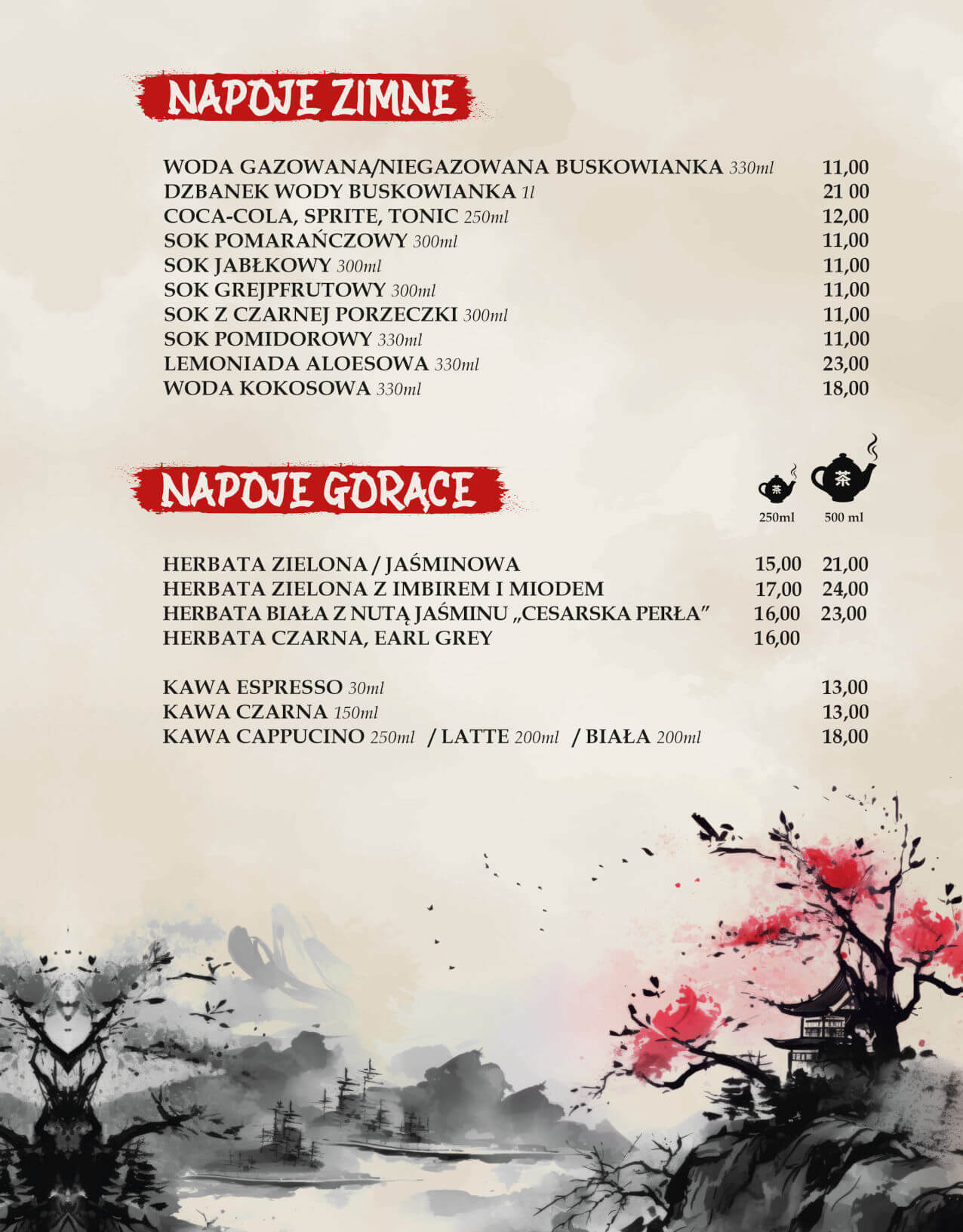 menu Złoty Imbir karta nr 15